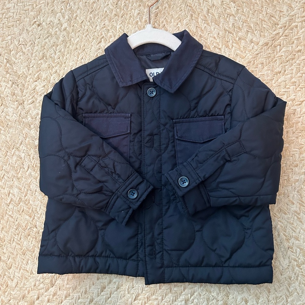 Old Navy Kids Navy Quilted Puffer Jacket